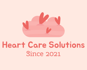 Romantic Heart Cloud  logo design