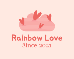 Romantic Heart Cloud  logo design