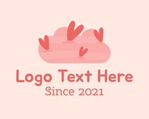 Matchmaking App - Romantic Heart Cloud logo design