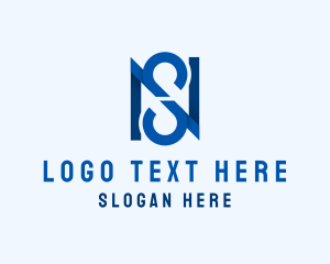 Studio - Professional Entrepreneur Letter NS logo design