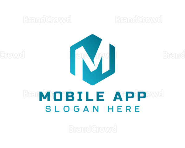 Hexagon Startup Business Letter M Logo