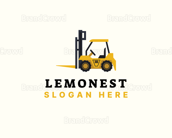 Cargo Forklift  Equipment Logo