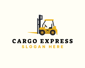 Cargo - Cargo Forklift  Equipment logo design