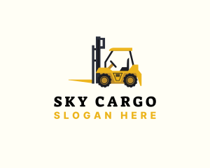 Cargo Forklift  Equipment logo design