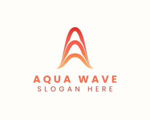 Wave  Startup Technology logo design