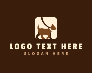 Leash - Dog Pet Puppy logo design
