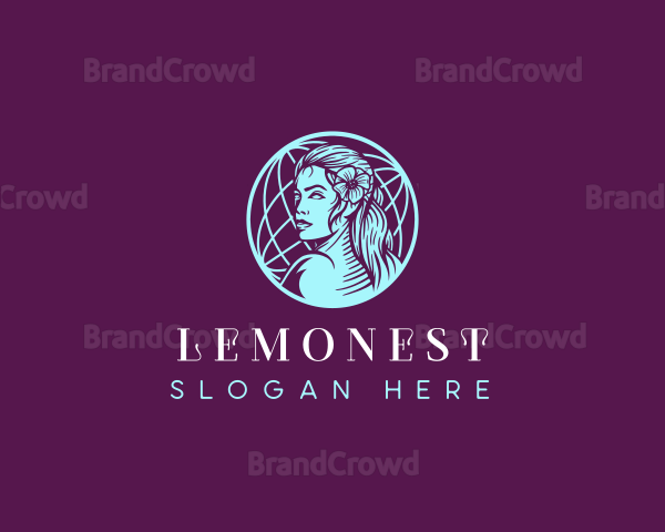 Female Hair Beauty Logo