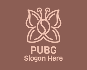 Butterfly Coffee Bean  Logo