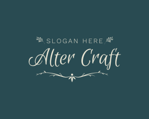 Elegant Wedding Craft logo design