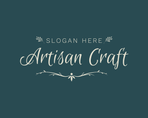 Elegant Wedding Craft logo design