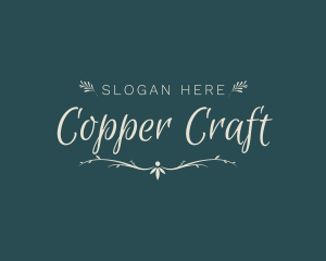 Elegant Wedding Craft logo design