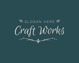 Elegant Wedding Craft logo design