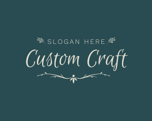 Elegant Wedding Craft logo design