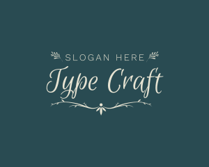 Elegant Wedding Craft logo design