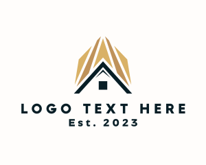 Roofing - House Property Roof logo design