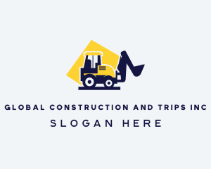 Loader Tractor Construction logo design