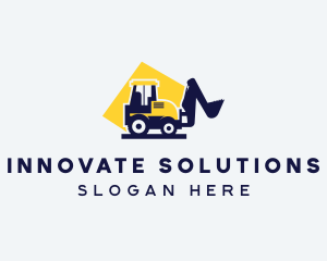 Dozer - Loader Tractor Construction logo design