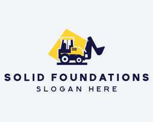 Loader Tractor Construction logo design