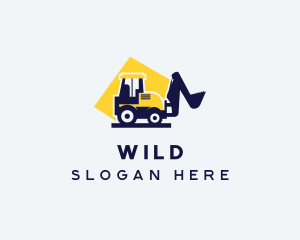 Construction - Loader Tractor Construction logo design