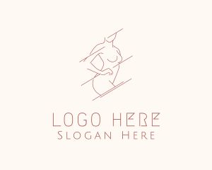 Labia - Erotic Naked Body logo design