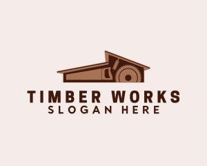 Sawmill - House Sawmill Tool logo design