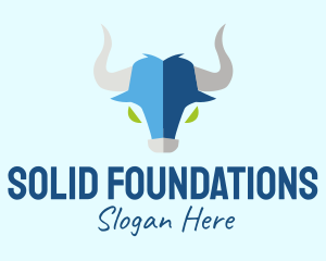 Animal Conservation - Taurus Bull Head logo design