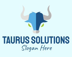 Taurus Bull Head  logo design