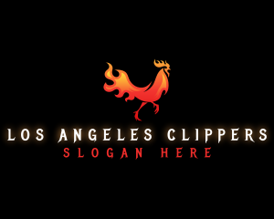 Flame - Grill Flame Chicken logo design
