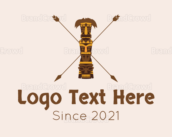 Ethnic Totem Pole Logo