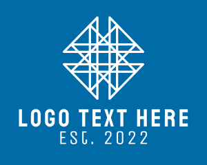 Textile Pattern - Diamond Textile Interior Design logo design