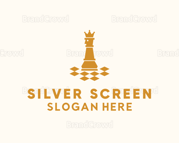 King Chess Piece Logo