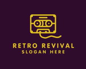 Retro - Retro Cassette Tape logo design