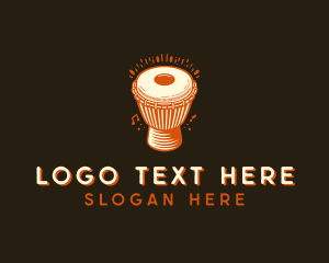 Culture - Percussion Djembe Drum logo design