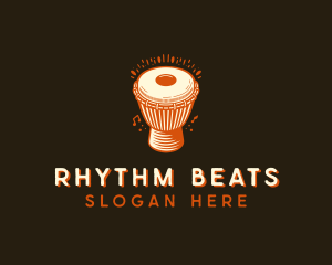 Drums - Percussion Djembe Drum logo design