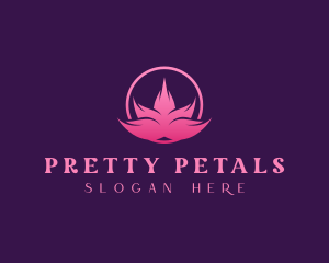 Pink Lotus Petals logo design