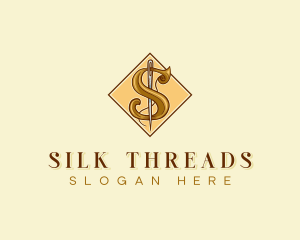 Tailor Dressmaker Letter S logo design