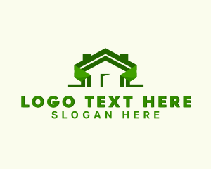 Roof Home Repair Logo