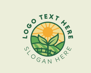 Eco - Agriculture Plant Farm logo design