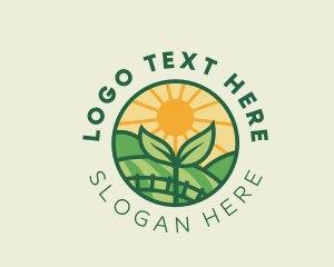 Vegan - Agriculture Plant Farm logo design