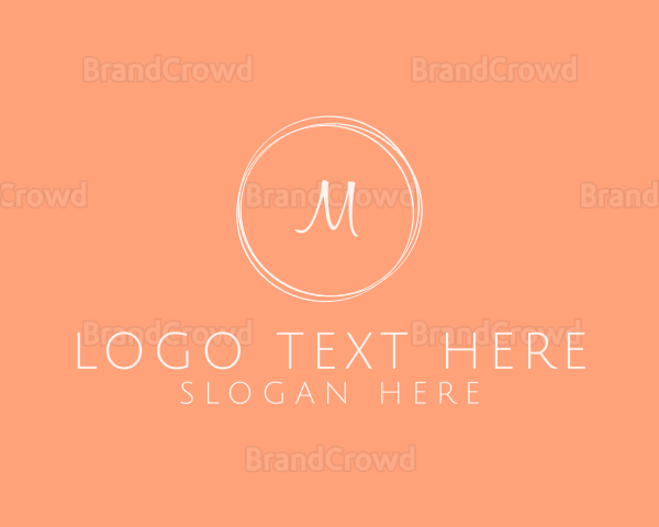 Stylish Feminine Circle Boutique Logo