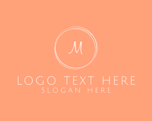 Salon - Stylish Feminine Circle Boutique logo design