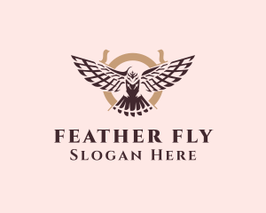 Patriotic Flying Eagle logo design