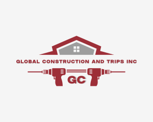 Construction Drill Tool logo design