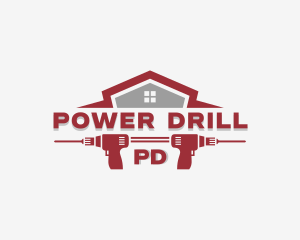 Drill - Construction Drill Tool logo design