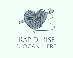 Knitting Heart Yarn Logo