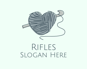 Knitting Heart Yarn Logo