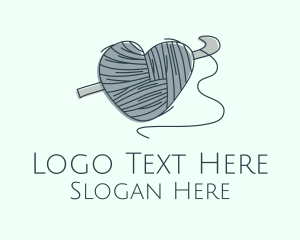 Knitting Heart Yarn Logo