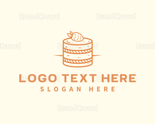 Strawberry Shortcake Cake Logo