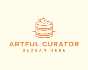 Strawberry Shortcake Pastry logo design