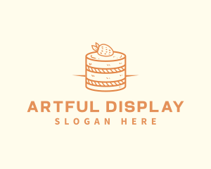 Strawberry Shortcake Pastry logo design